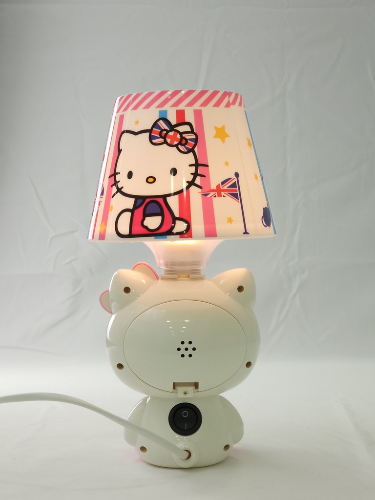 LAMPARA C/ RELOJ 13.5*13.5*26cm