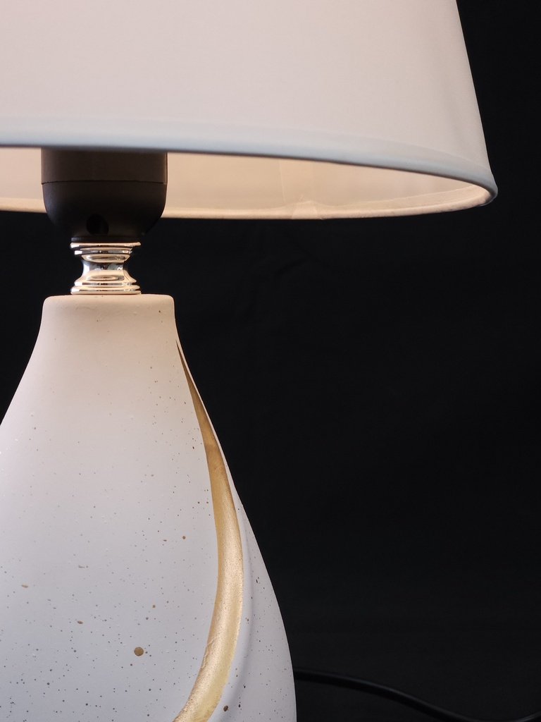 LAMPARA C/ BASE DE PORCELANA 22.5*22.5*36.5CM