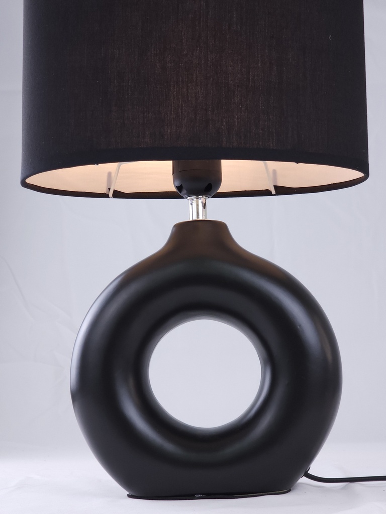 LAMPARA C/ BASE DE PORCELANA  26*26*41CM