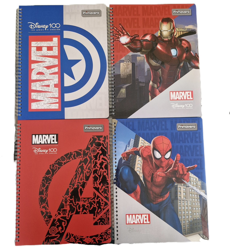 Cuaderno 80 hojas. Marvel