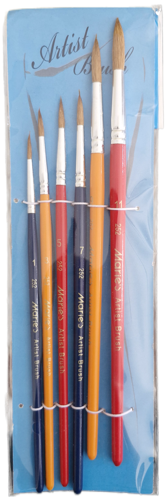 Set 6 pinceles de punta fina