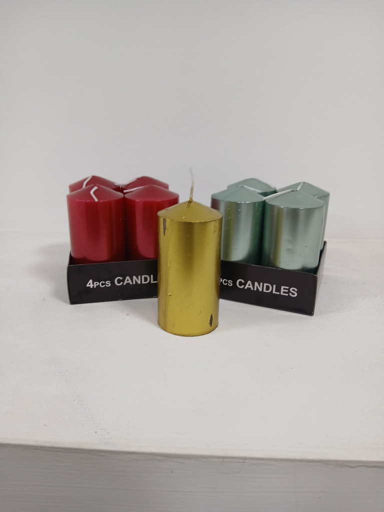 Set de 4 velas brillantes 2