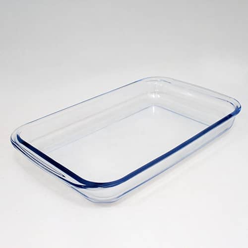 Bandeja de vidrio rectangular 2.2L