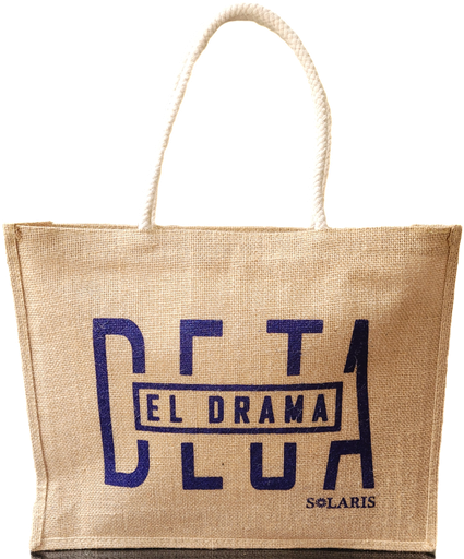 [zk6b030015] Bolso de yute con zipper Deja el drama