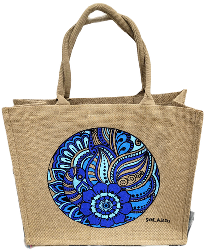 Bolso de yute con zipper Arabesco