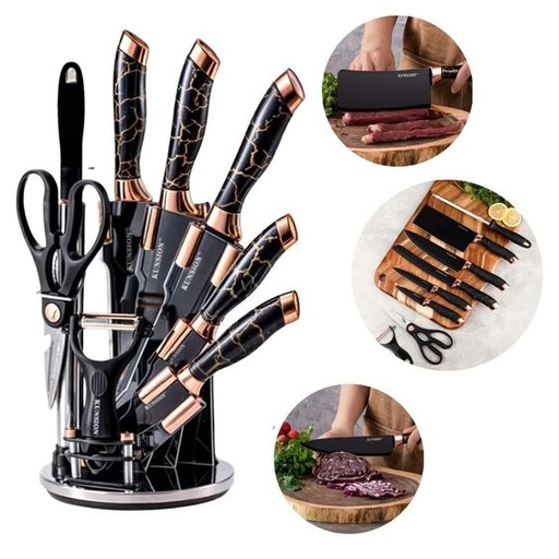 [ZK8F090249] Set elegante de cuchillos 9 PCS