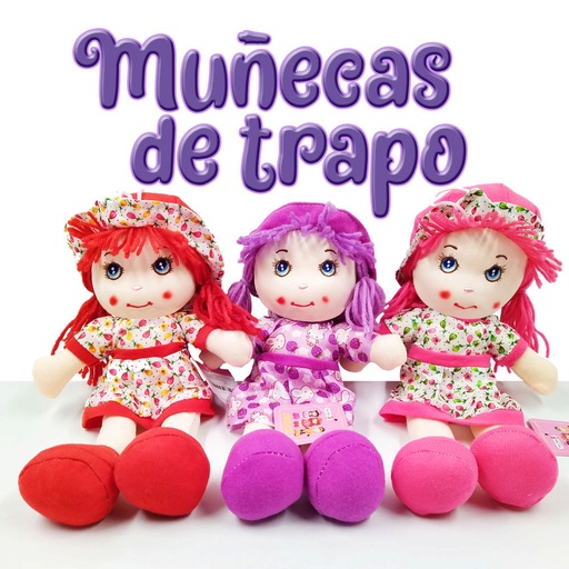 [zk8f160118] Muñeca de trapo mediana