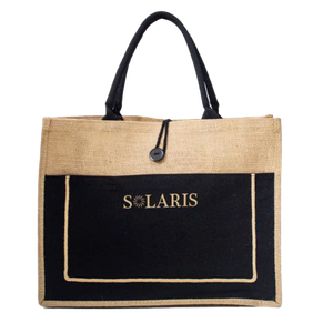 Bolso Yute con Zipper y Bolsillo Solaris