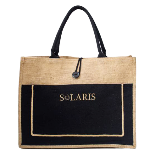 Bolso Yute con Zipper y Bolsillo Solaris