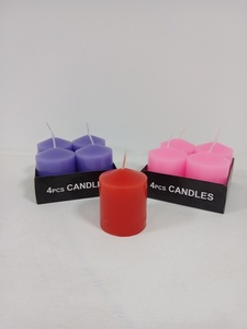 Set de 4 velas DE COLORES